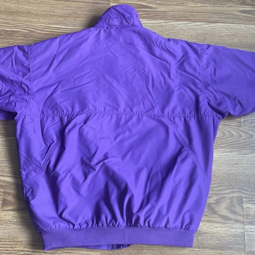 VTG 90s Patagonia Shelled  Jacket Women’s 12 Purple Fleece Lined USA